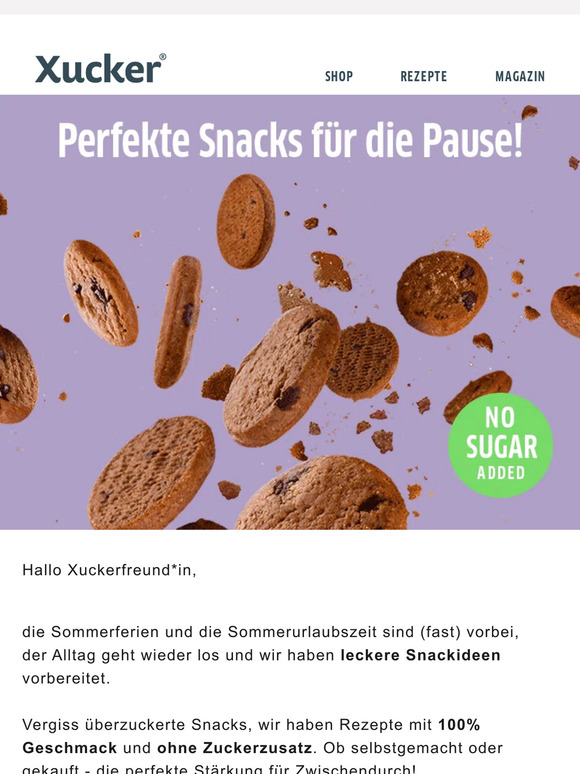 Perfekte Snacks für die Pause 🍪