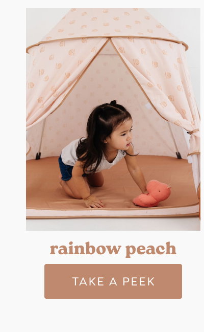 rainbow stamp in cream [TAKE A PEEK]