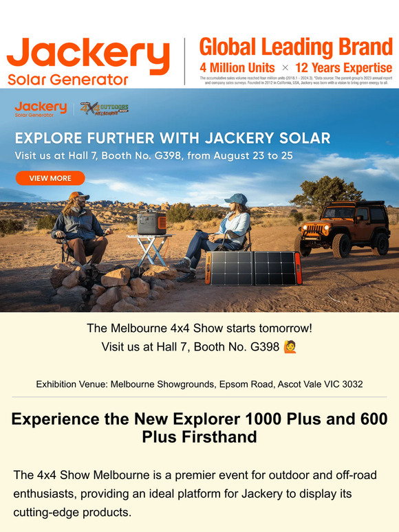 Explore the Melbourne 4x4 Show with Jackery! 🏕️