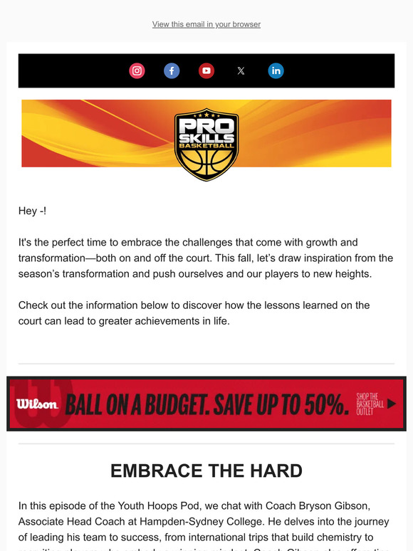 Embrace the hard w/ Coach Bryson Gibson