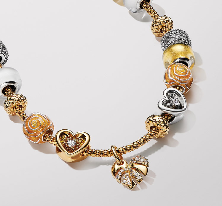 Pandora gold jewelry