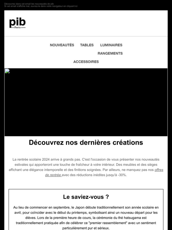 Offres de rentrée et nouvelles collections