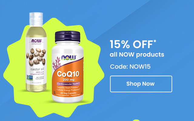 NOW: 15% off* all NOW products. Code: NOW15. Shop now.