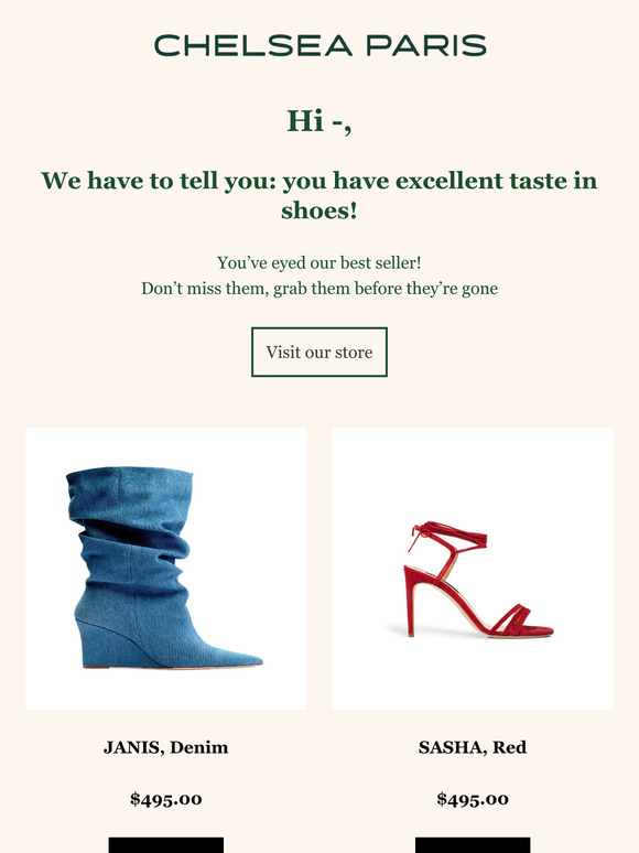 You have great taste on shoes