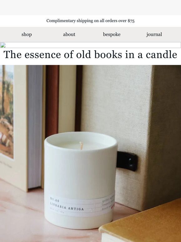 Stepping into an antique bookstore
