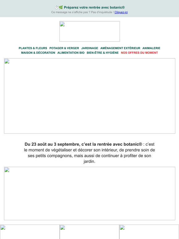 ⏱🌿 Préparez votre rentrée avec botanic®