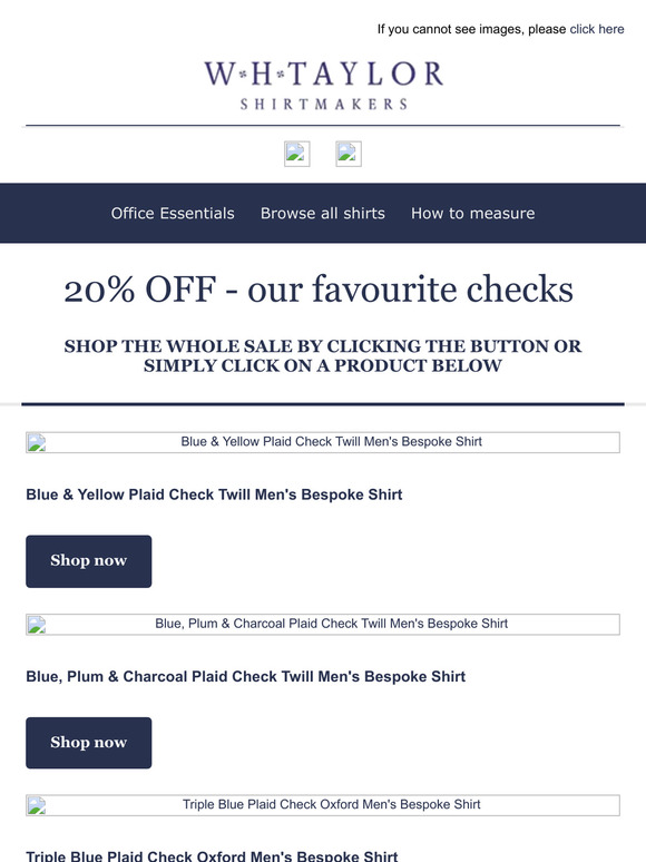 A Selection of Checks For Your Perusal - 20% OFF!