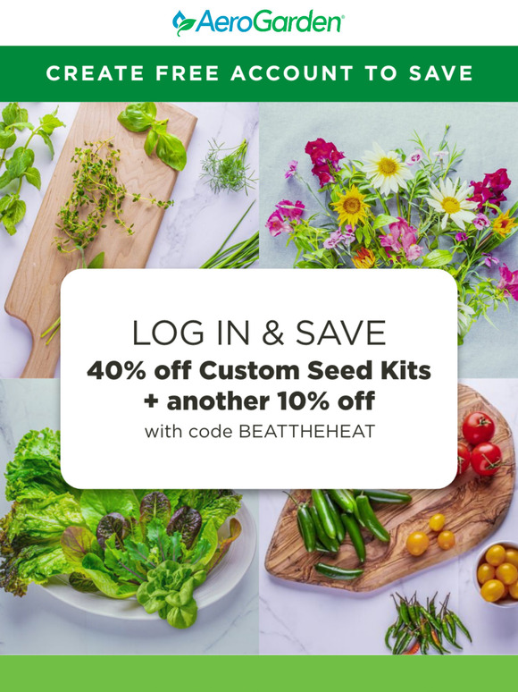 Learn how to get 50% OFF Custom Seed Kits!