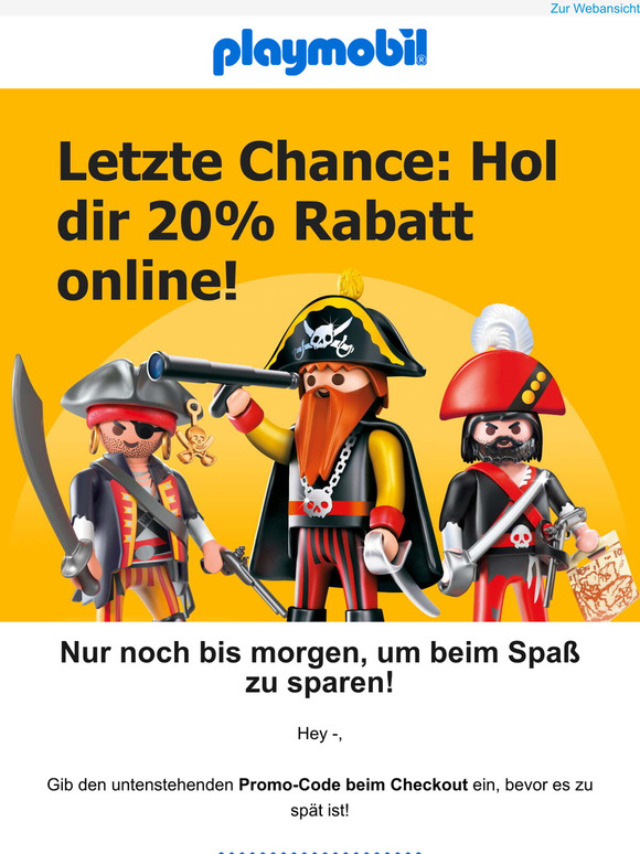 ⏰ —, letzte Chance für 20% Rabatt!