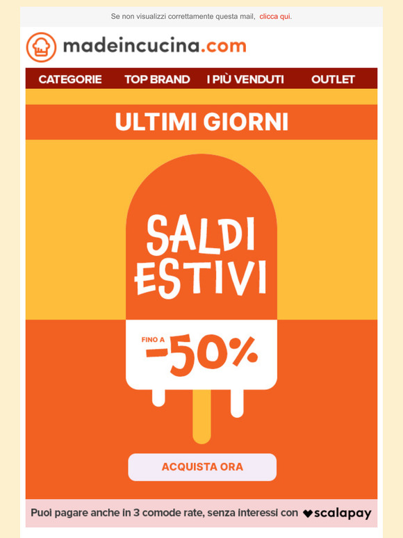Ultimi giorni per approfittare dei Saldi fino a -40%!