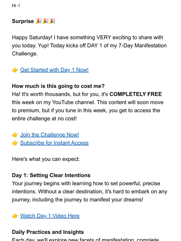 🌟 🔮 🎉: Manifestation Challenge: Day 1!