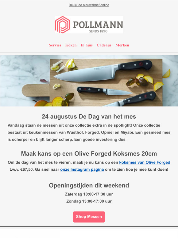 De dag van het mes, maak kans op een Forged mes!