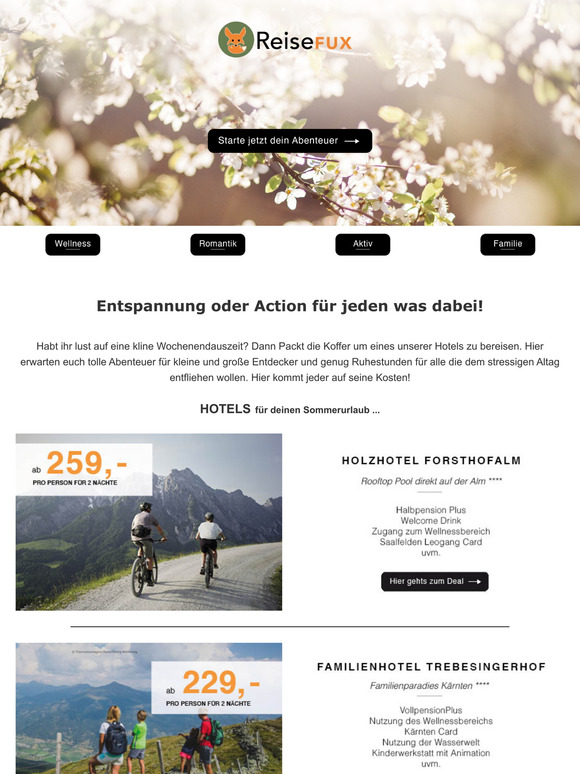 Reiseziele für Groß und Klein!