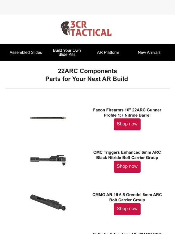 22ARC Components For Your Next AR Build