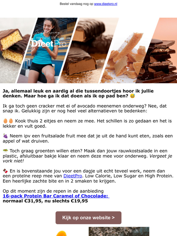 Ideeën voor tussendoortjes voor onderweg