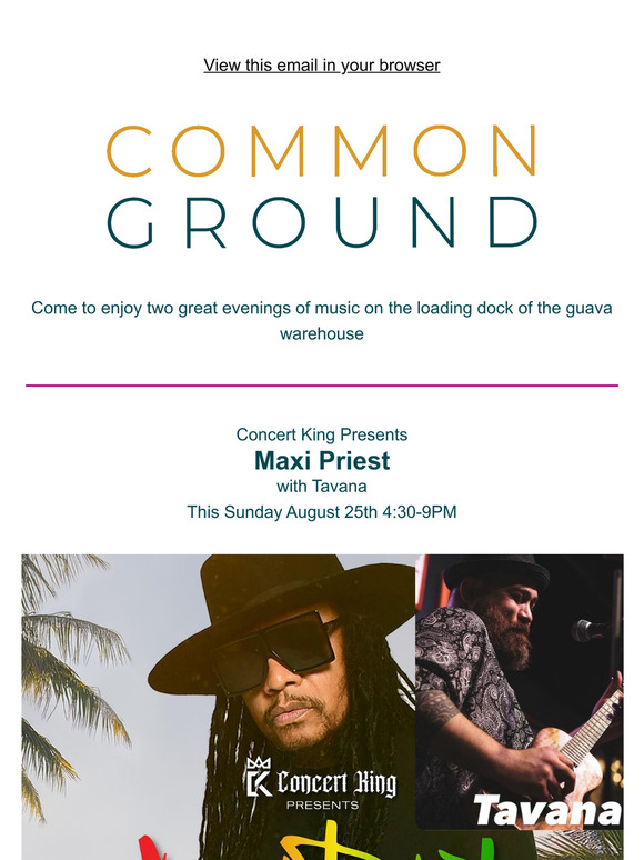 Live Music at Common Ground