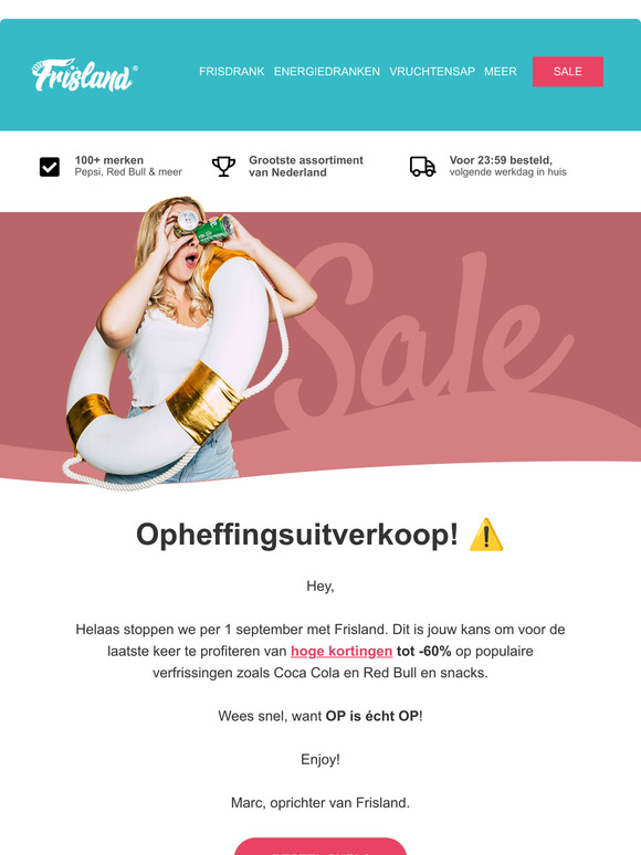 Opheffingsuitverkoop! ⚠️