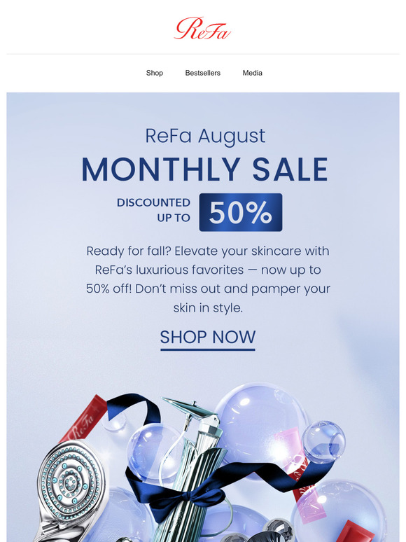 ReFa Favorites Up to 50% Off This August! ✨