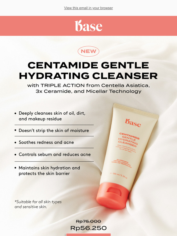 NEW IN: BASE CENTAMIDE CLEANSER 💧