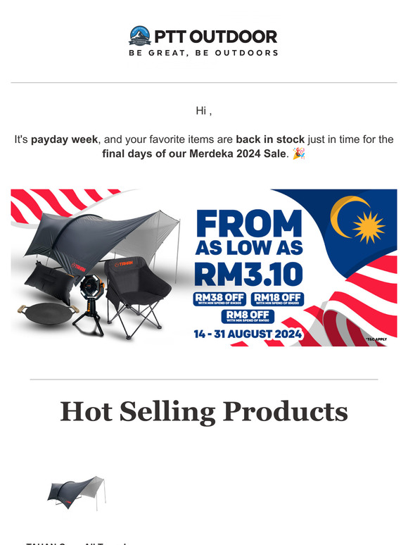 Last Call: Merdeka Deals + Restocked Favorites - Grab Yours Now!