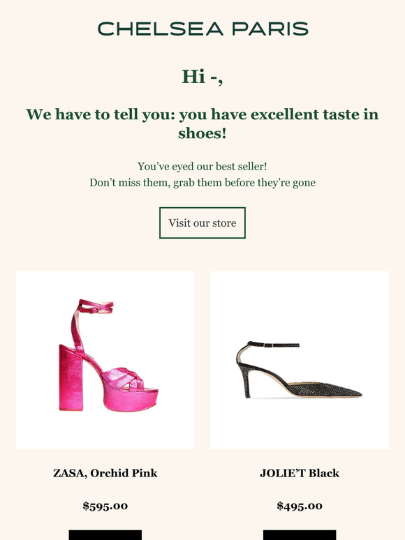 You have great taste on shoes