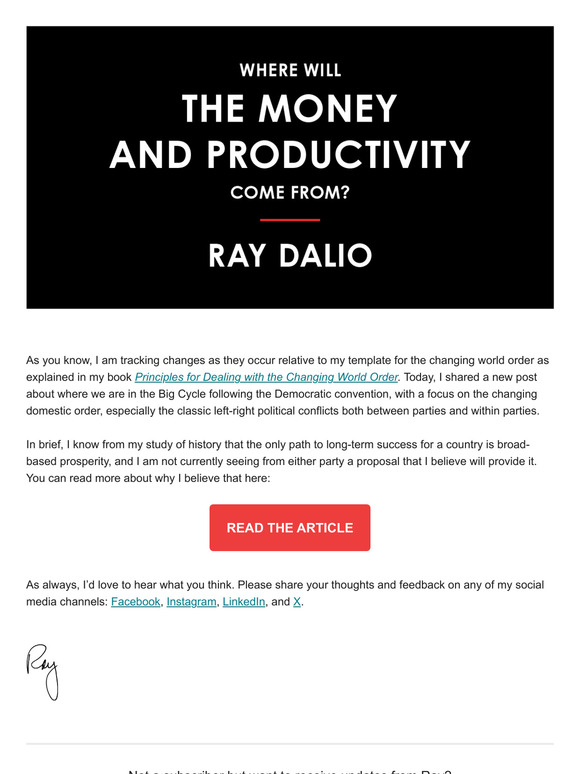 Where Will the Money and Productivity Come From?