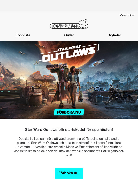 Star Wars Outlaws blir startskottet för spelhösten!