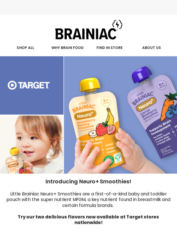 Introducing Little Brainiac Neuro+ the most advanced baby nutrition 🧠