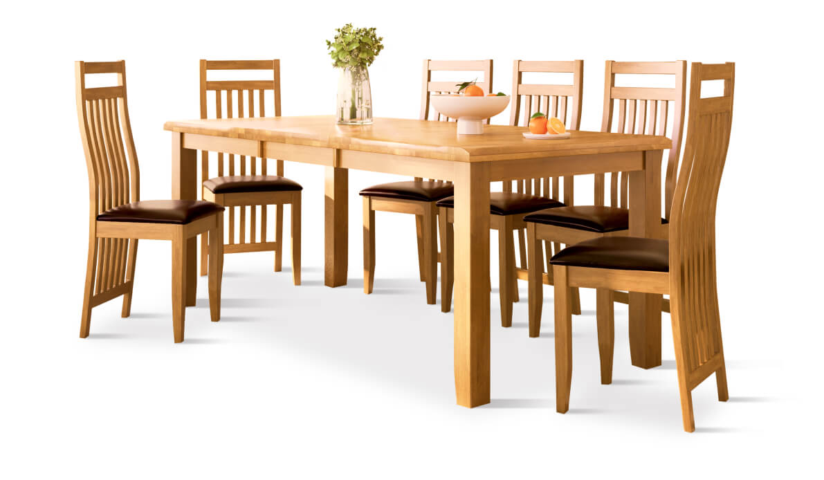Highbury Oak + Bali Brown Seat pads