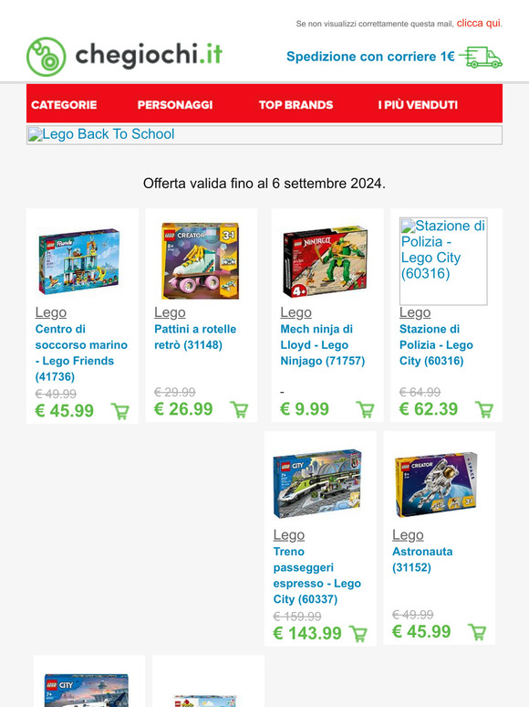 Back To School con LEGO®! -25% su serie selezionate💥