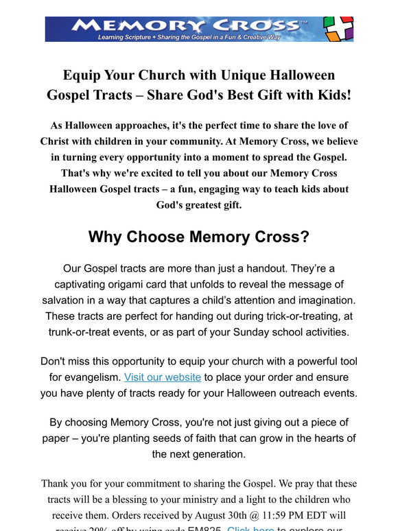 Equip Your Church with Unique Halloween Gospel Tracts – Share God's Best Gift with Kids!