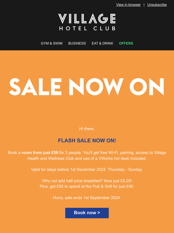 Flash sale unlocked! ⚡ Rooms from £59!