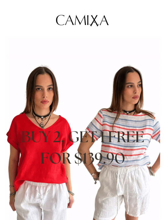 Buy 2 Get 1 Free - All T-Shirts