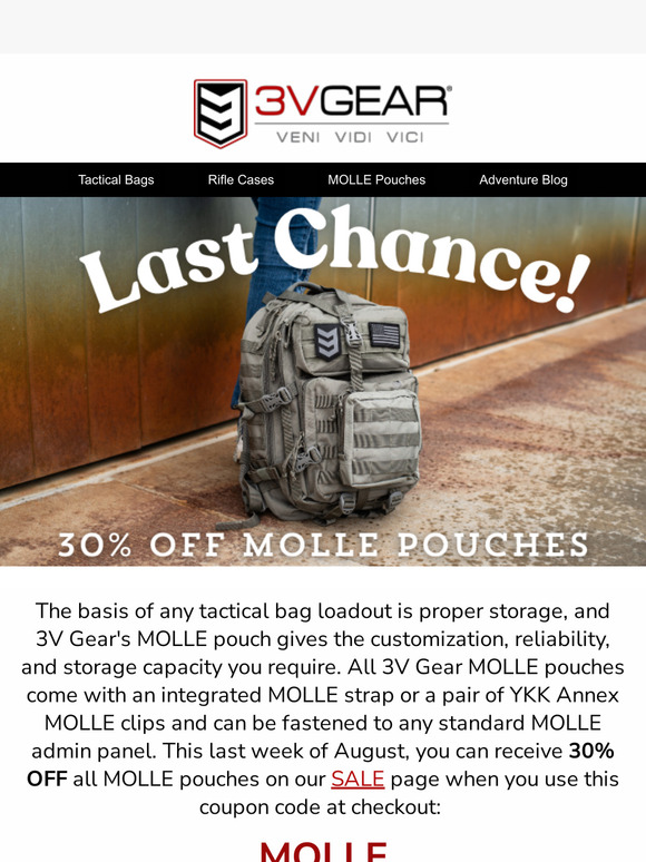 Last Chance To Save on MOLLE