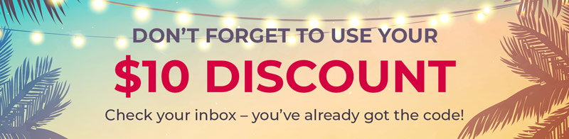 Don't forget to use your special discount!