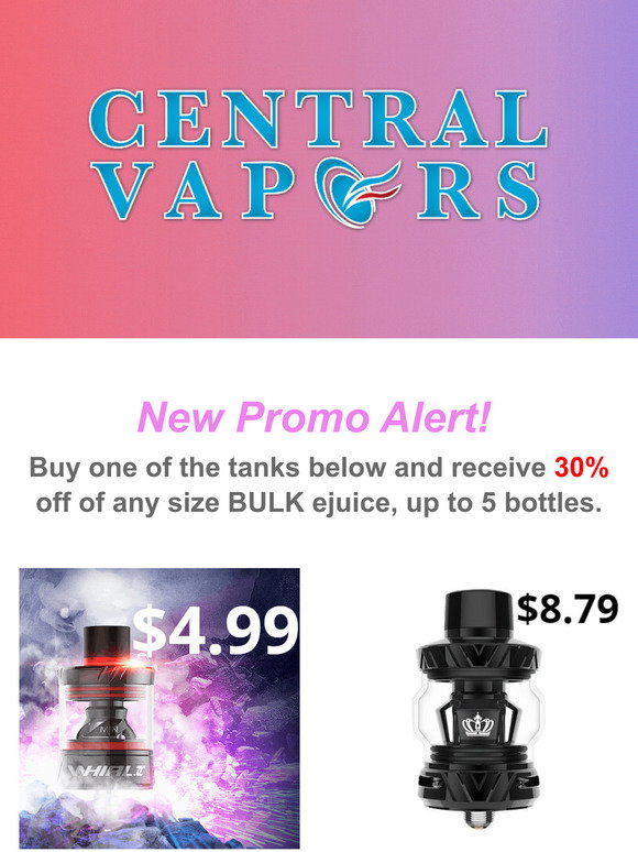 Central Vapors: Memorial Day VAPE Sale | Milled