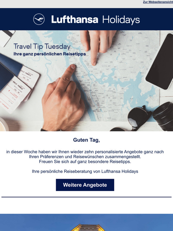 Travel Tip Tuesday – Ihre ganz persönlichen Reisetipps von Lufthansa Holidays
