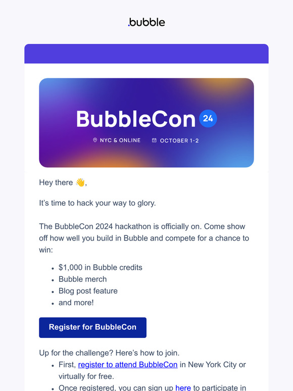 Bubble Bubblecon 2024 Hackathon Alert Milled