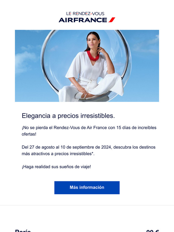 ¡No se pierda el Rendez-Vous de Air France!
