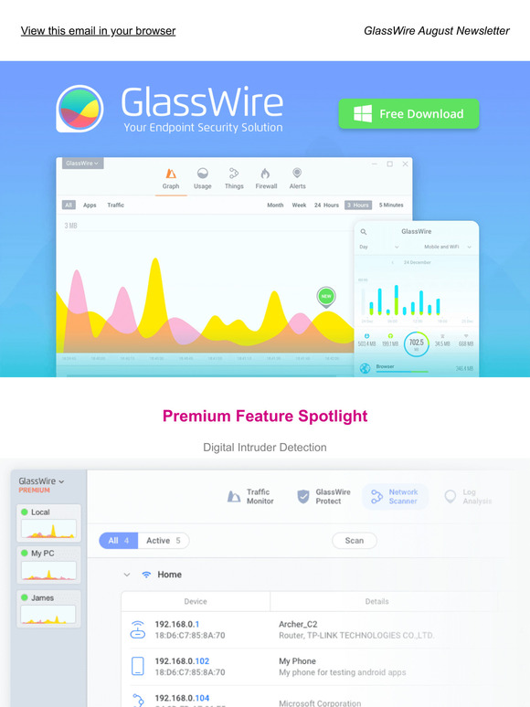 GlassWire™ - Optimize your Bandwidth while Travelling!