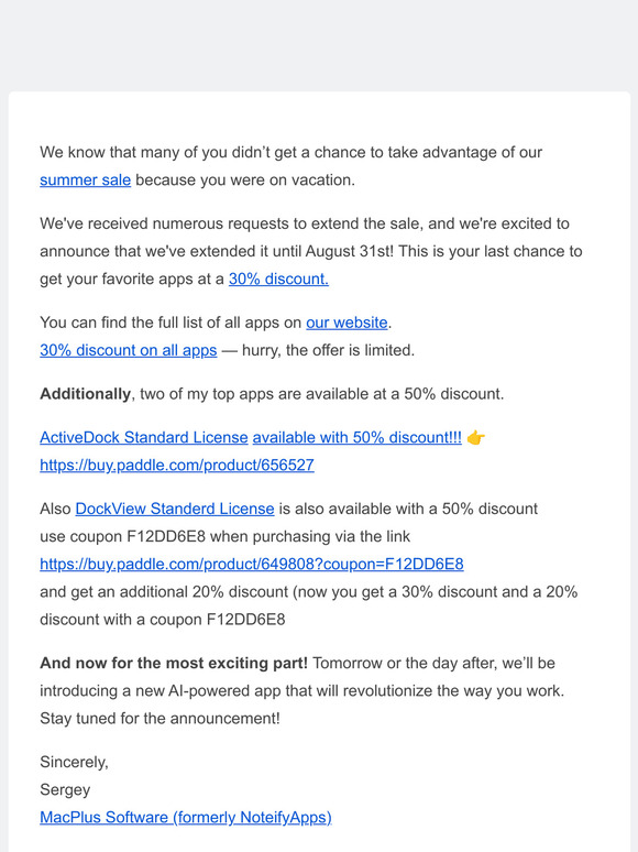 ☀️ Summer is Ending: Last News and Offers