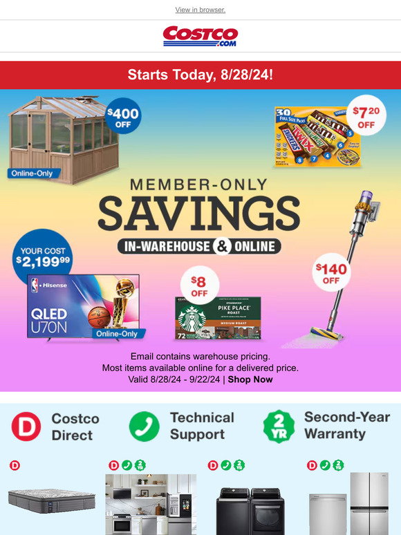 Costco: EXCLUSIVE September Member-Only Savings Have Arrived! | Milled