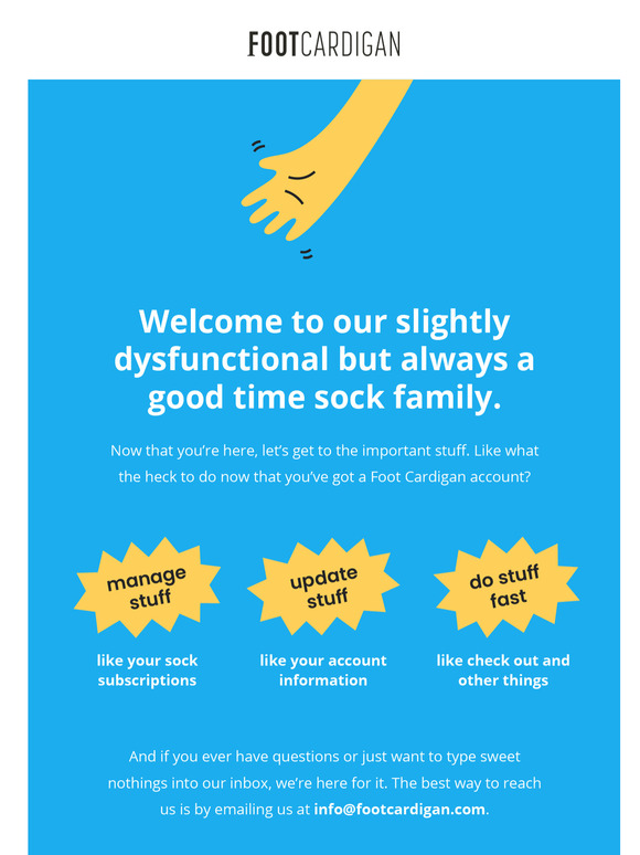 Looks like someone created a Foot Cardigan account.