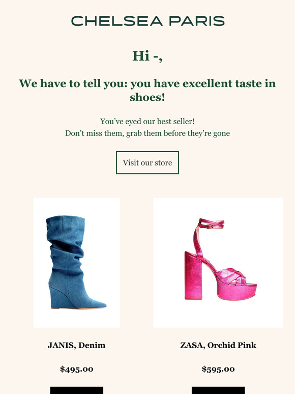You have great taste on shoes