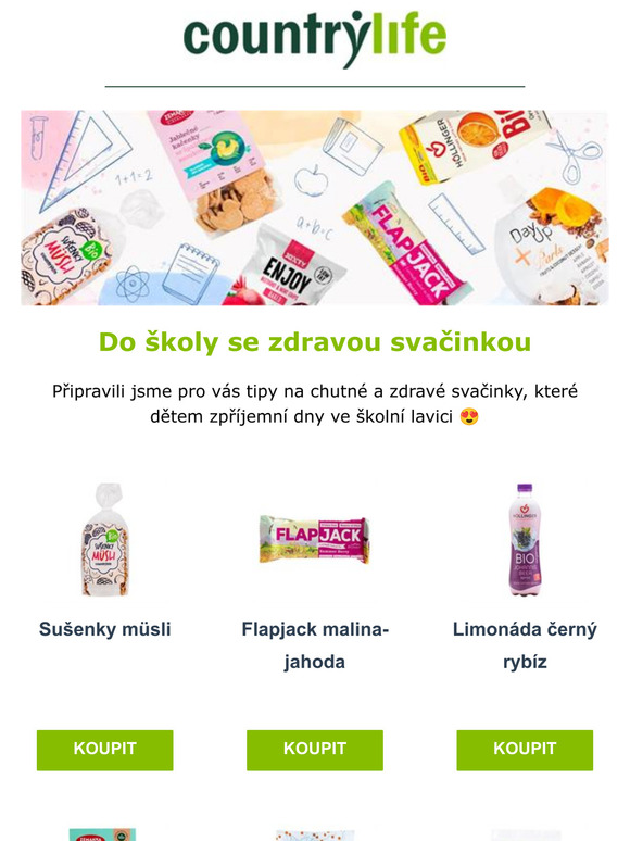Do školy se zdravou svačinkou