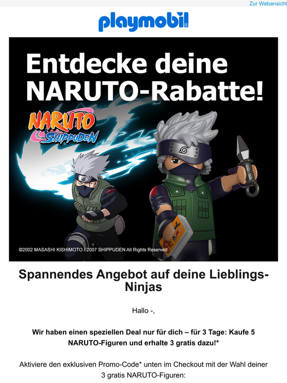 Psst —! Geheimer NARUTO-Deal nur für dich!
