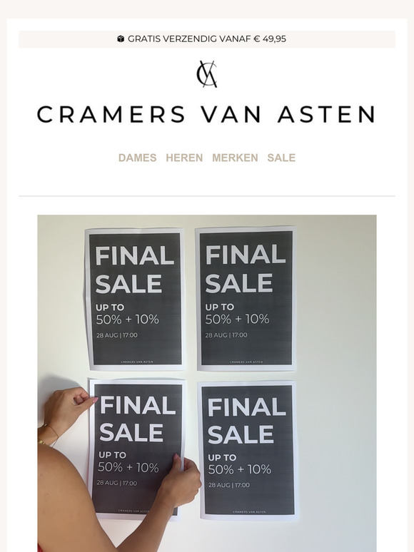 50% TOT 10% EXTRA | FINAL SALE 🚨