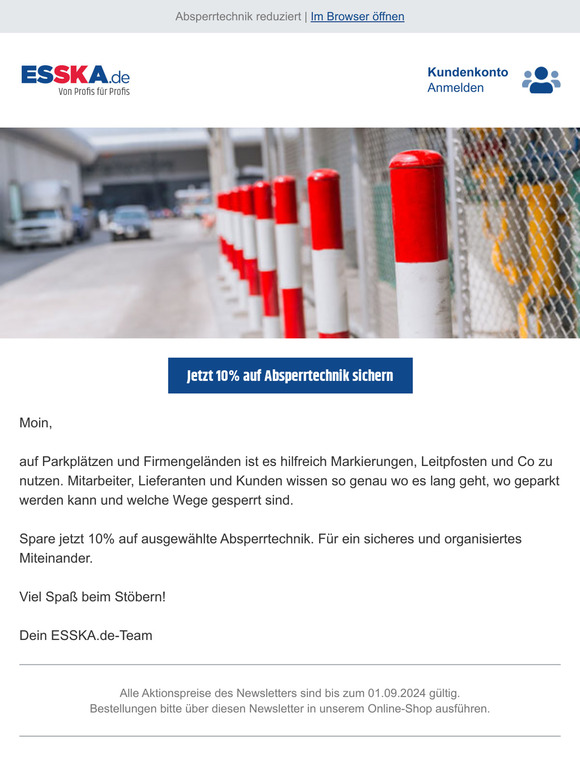 Absperren, Markieren, Leiten