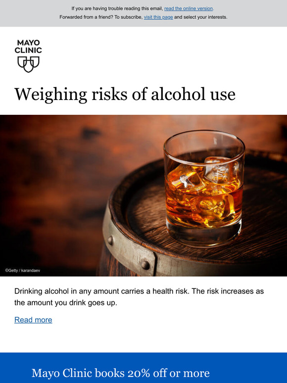 Weighing risks of alcohol use