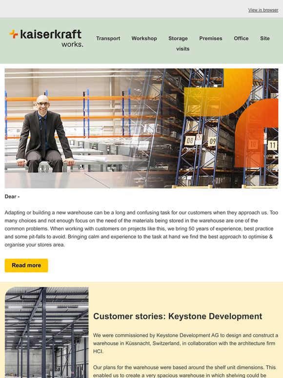 Stores and warehouses that adapt with your business